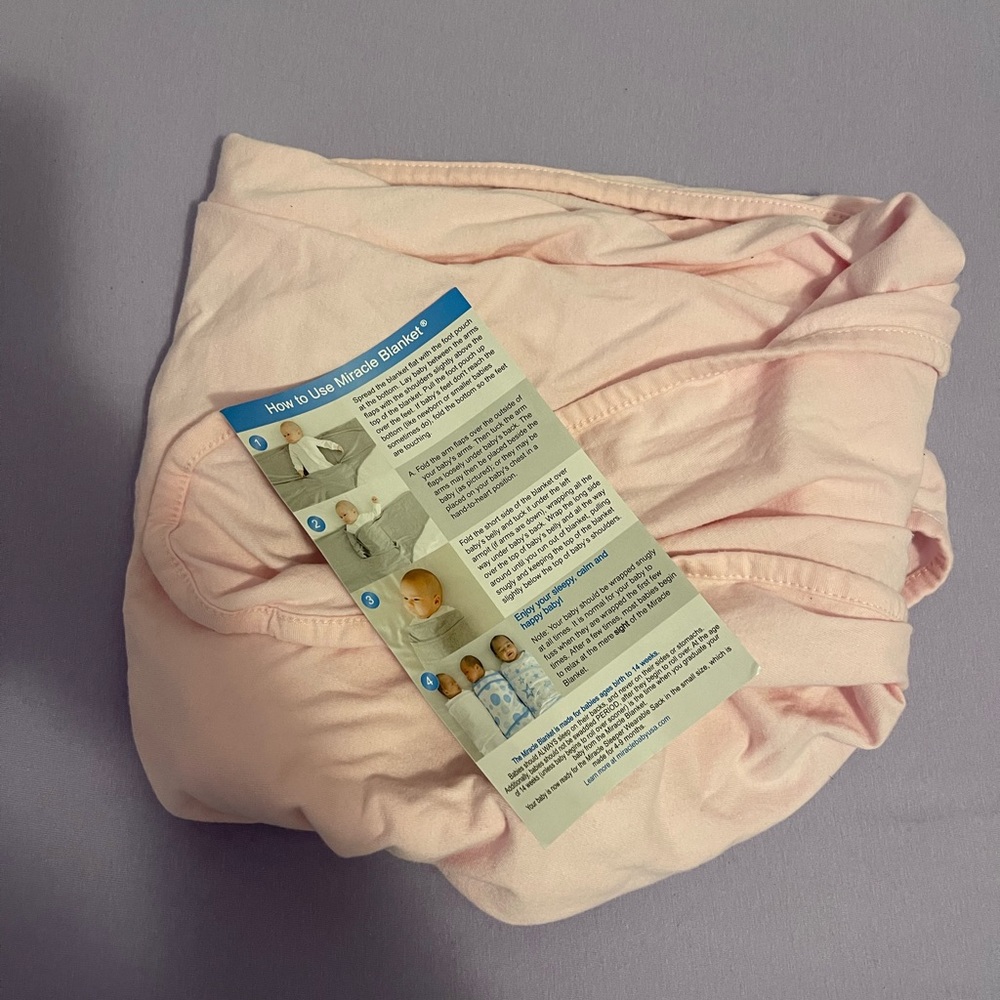 Miracle blanket swaddle wrap